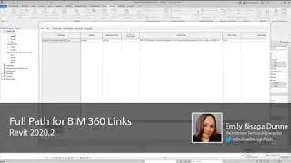 Revit 2020.2: Full Path for BIM 360 Links