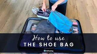 The Best Travel Shoe Bag (Drawstring Closure & Foldable)
