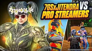 7GSxJITENDRA VS PRO STREAMER’S || BGMI || 4 FINGER GAMEPLAY || PUBG MOBILE