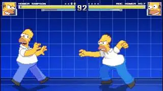 MUGEN Fight | Homer Simpson VS RDC Homer V0.7
