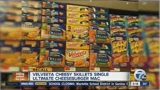 Recall: Kraft Velveeta Cheesy Skillets Singles-Ultimate Cheeseburger Mac