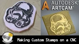 Stamp Making with a CNC using ArtCAM // TUTORIAL