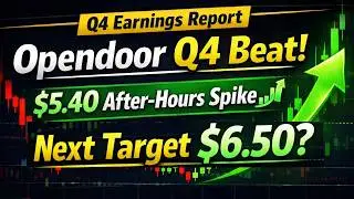 🚀 Opendoor Stock SURGES After Q4 Beat! $5.40 Spike – Next Target $6.50?
