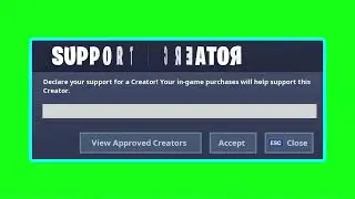 Fortnite Creator Code Green Screen Stock Footage (Free)
