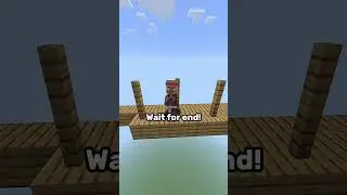 Can Villager Complete This Parkour? 🤔 #minecraft #shorts #chipichipi