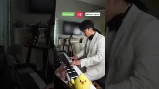 When you play piano without pedal