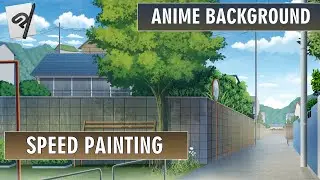 Anime Background Process : Clip Studio Paint
