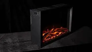 Modern Ember Highmark Traditional 33-In Built-In-Electric Fireplace Insert