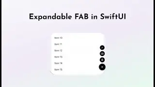 Expandable FAB (Floating Action Button) in SwiftUI