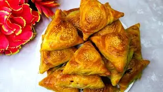 Кўк сомса тайёрлаш/ Ko'k somsa tayyorlash 💯👍😋