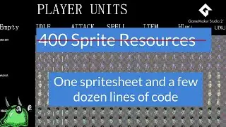 GameMaker Studio 2: Animations using a spritesheet only