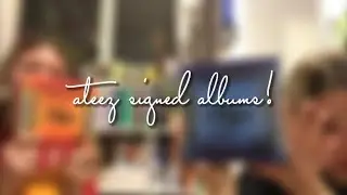 opening ateez signed albums :)