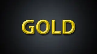 How To Create Realistic Gold Text Effect in Photoshop CC || Photoshop Tutorial