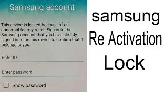 Samsung Reactivation Lock Removal