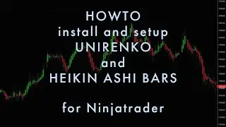 howto install and setup Unirenko and Heikin Ashi candles in NT8