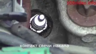 Проверка свечей накала 1,5dci
