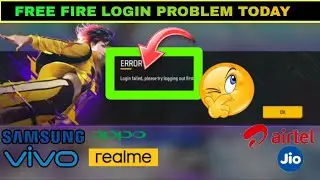 Login failed, please try logging out fast||free fire login problem today||how to solve login problem