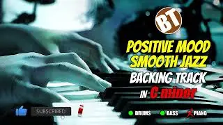 Positive Mood Smooth Jazz DRUM AND BASS Backing Track in C minor