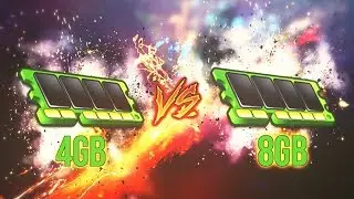 4GB vs 8GB RAM - Teste em Jogos