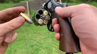 Pistol Smith & Wesson .455 with 6+1⁄2 inch barrel Mark II - POV Firing