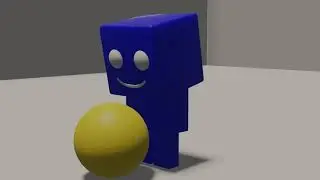 Blue cube (blender)