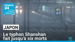 Japon : le typhon Shanshan fait jusqu'à six morts • FRANCE 24