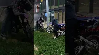 Стант на питбайке упал погоня от дпс