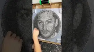 Портрет из нитей, рассказываю что и как, и конечно актер, которого вы все знаете
