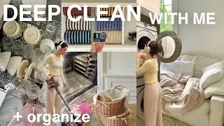 huge DEEP CLEAN + ORGANIZATION 🫧 de-clutter + reset my house *satisfying*