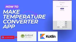 build a temperature converter app in android studio | kotlin | Android Studio Tutorial