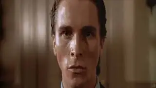 American Psycho Patrick Bateman Staring/Eye Contact Meme Template by @514MMemes