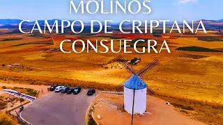 Molinos más bonitos de La Mancha. Campo de Criptana y Consuegra 4K.
