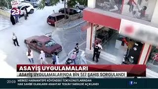 YAPILAN ASAYİŞ UYGULAMASINDA BİN 517 ŞAHIS SORGULANIRKEN ARANMASI OLAN 6 ŞAHIS YAKALANDI