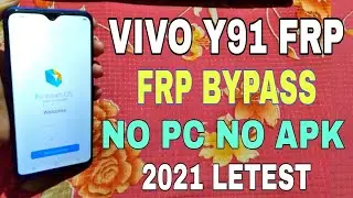 vivo y91 frp bypass 2021 ! vivo1811/PD1818BF frp unlock without computer