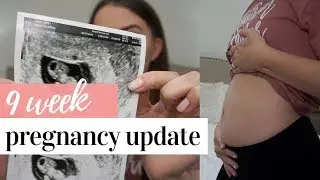 9 WEEK PREGNANCY UPDATE + BUMP SHOT | MORNING SICKNESS + FEELING AWFUL