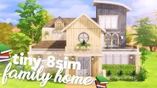 TINY 8 SIM FAMILY HOME?! // The Sims 4: House Building