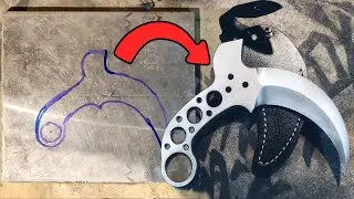 Movie Level Props丨Crafting Aviation Titanium Alloy into a super cool Karambit丨MetalCraftingMaster