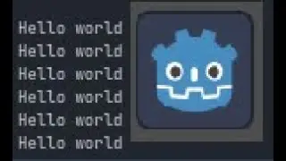 How to press down then print Hello world in Godot