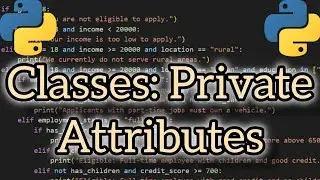 Master Classes in Python: Private Attributes - Object-Oriented Programming (OOP)