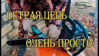 Как легко заточить цепь своими руками (быстро и просто)