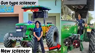 Finally!! Scilencer installation complete ✅ // bullet scilencer on tractor ❤️‍🔥⛳️🦾