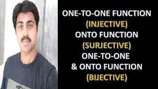 One to One Function | Injective Function|Onto Function|Surgective|One to One and Onto function | DMS