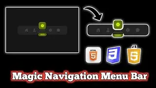 magic navigation menu indicator html css javascript || create magic navigation menu in html css js |