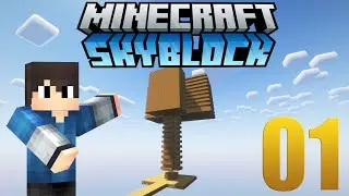 A PRIMEIRA MOB TRAP - Minecraft Skyblock Em busca da ilha automática #1