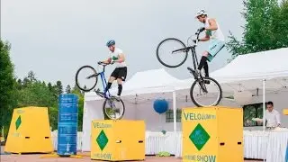 Крутое шоу VELOJUMP на корпоративе! Экстрим велошоу. Велотриал