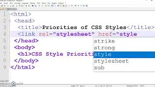 CSS Style Priority