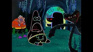 Huggy Wuggy flew into Bikini Bottom and attacked SpongeBob and Sea superman