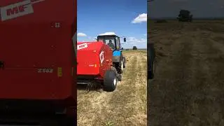 Трактор МТЗ 82 с новым пресс-подборщиком🌿