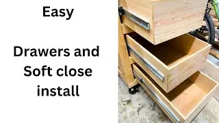How to install soft close drawer runners and how to make some easy drawers