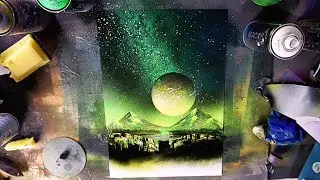 Northern Lights - SPRAYPAINT ART